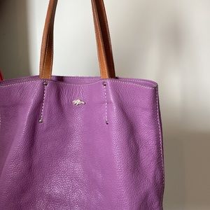 Soft leather Roots tote